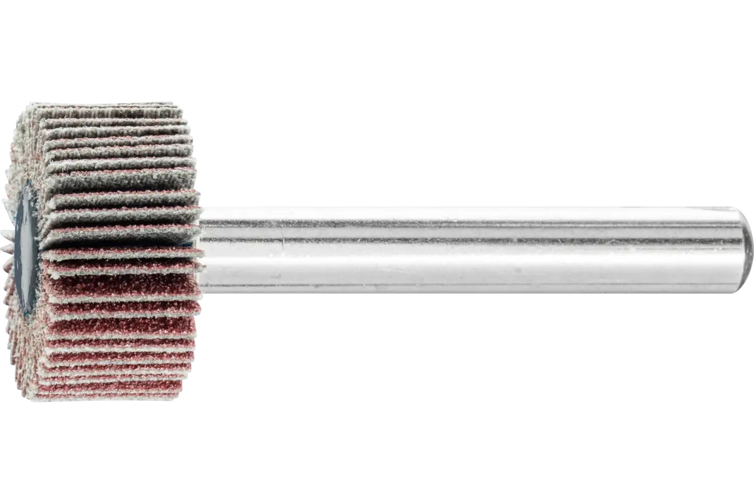 Picture of Pferd Mounted Flap Wheel, 3/4" X 3/8, 120 Grit, 1/4" Shank, Aluminum Oxide